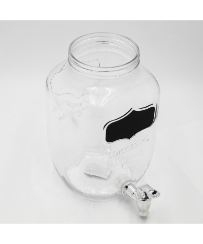 Szklany słój na stojaku z kranikiem 2 słoje 4L stojak