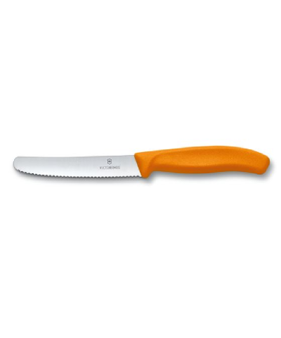 Nóż ostrze ząbkowane Victorinox 11 cm pomarańczowy 