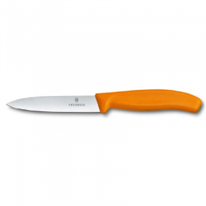 Nóż ostrze gładkie Victorinox 10 cm pomarańczowy 