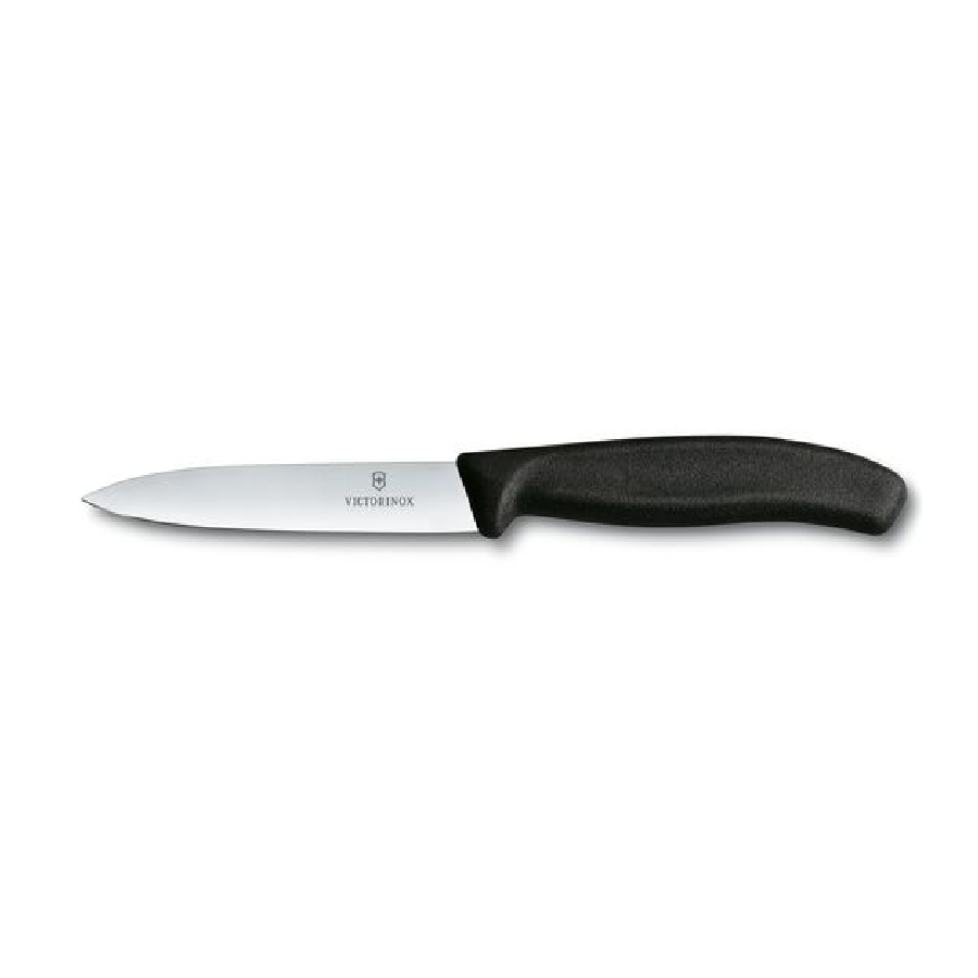 Nóż ostrze gładkie Victorinox 10 cm czarny 