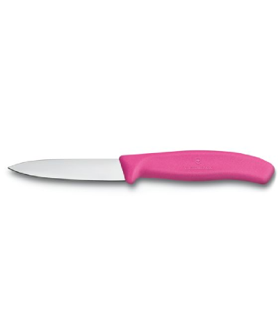 Nóż ostrze gładkie Victorinox 8 cm różowy 