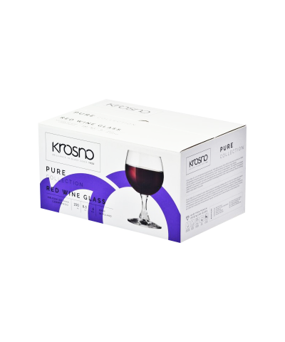 Komplet kieliszków do czerwonego wina KROSNO Pure 250 ml 