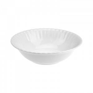 Salaterka porcelanowa okrągła CHODZIEŻ Iwona biała 13 cm 
