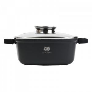 Garnek granitowy Rubin z pokrywą kwadratowy 4,4 l Karl HAUSMANN - 1