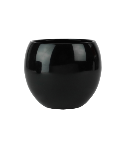 Osłonka ceramiczna kula czarna 16 cm 