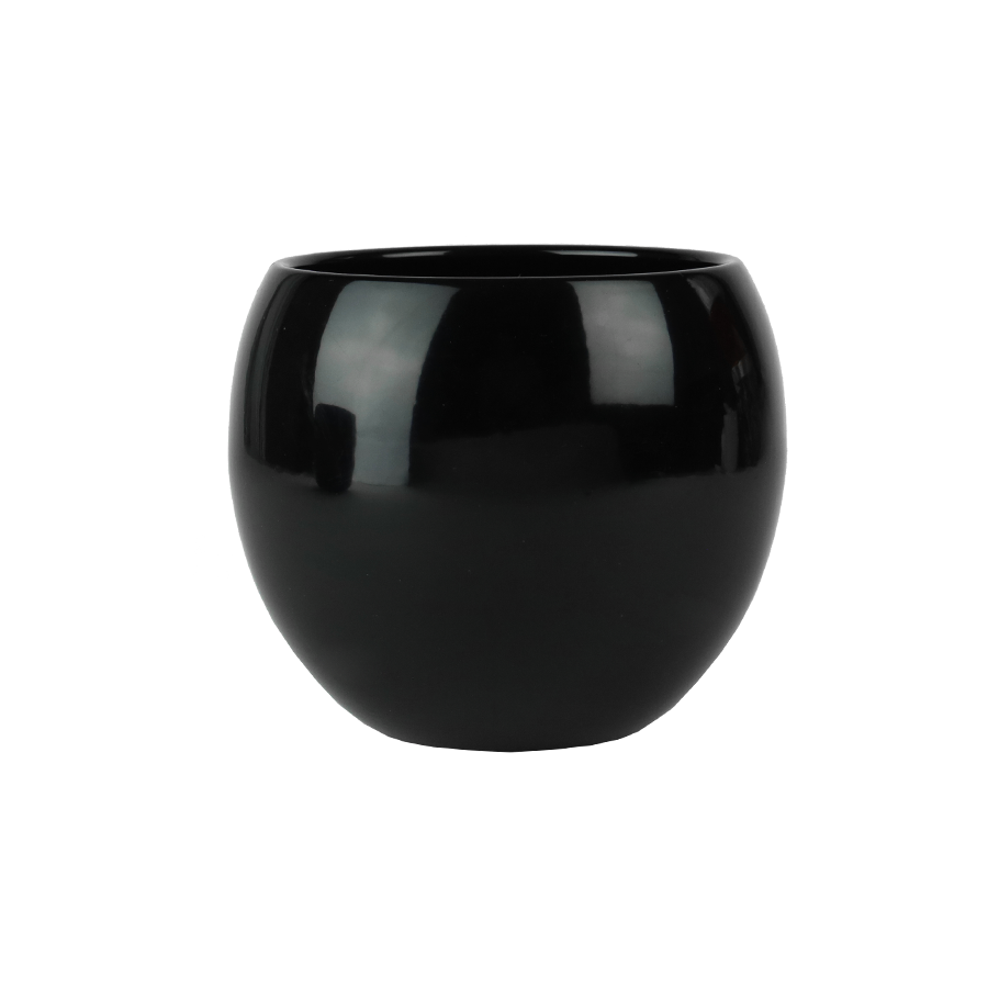 Osłonka ceramiczna kula czarna 16 cm 