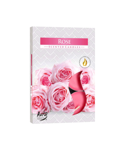 Komplet podgrzewaczy zapachowych „Róża" 6 szt 