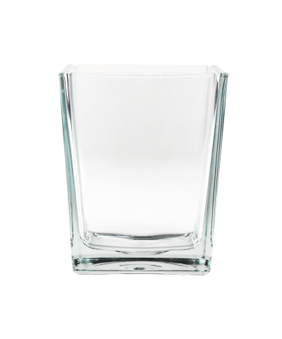 Wazon szklany kwadratowy 14x14x17 cm 