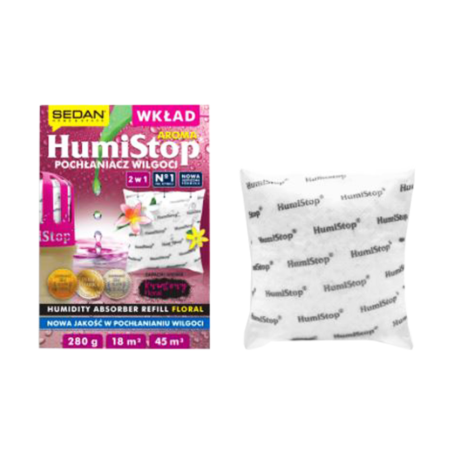 Wkład do pochłaniacza wilgoci HUMISTOP kwiatowy 280g 