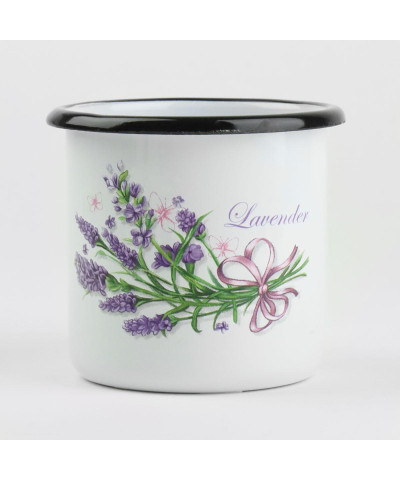 Kubek emaliowany LAWENDA 500 ml