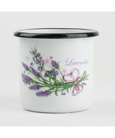 Kubek emaliowany LAWENDA 400 ml