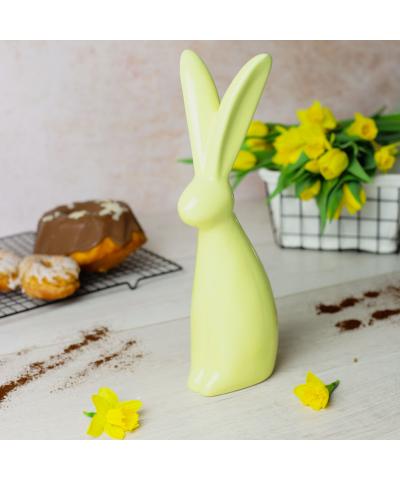 Królik z ceramiki żółty 32 cm-