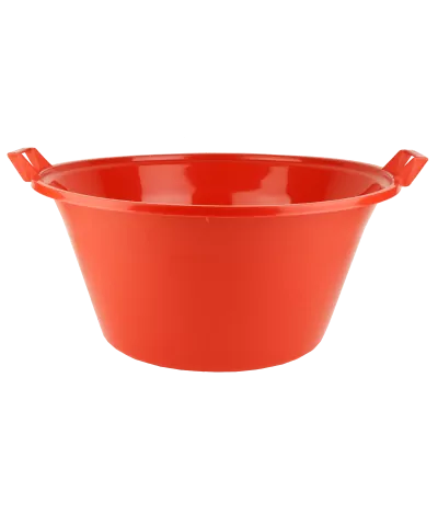 Miska plastikowa z uchwytami czerwona 62 cm