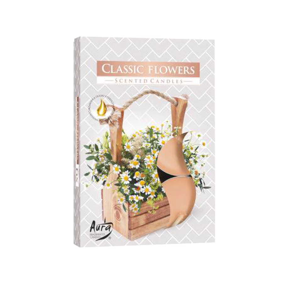 Zestaw podgrzewaczy zapachowych Classic Flowers 6 szt