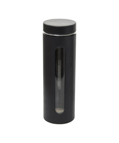 Pojemnik szklany z pokrywą Joris czarny 1,77l-ODELO