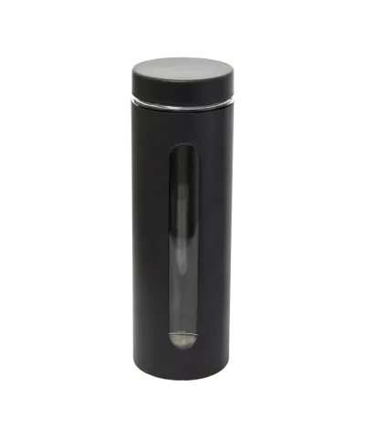 Pojemnik szklany z pokrywą Joris czarny 1,77l-ODELO
