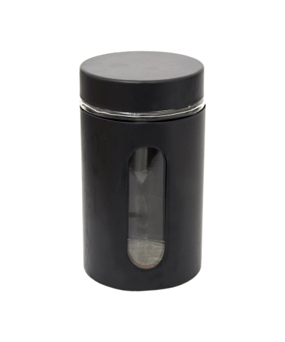 Pojemnik szklany z pokrywą Joris czarny 0,9l-ODELO
