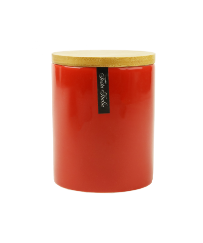 Pojemnik ceramiczny NAPOLI czerwony 9,5x12 cm-FESTA ITALIA