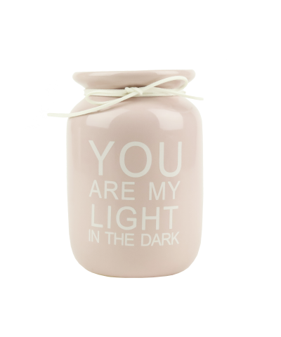 Wazon ceramiczny z napisem You are my light 11x17 cm-PRYMUS AGD