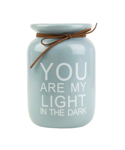 Wazon ceramiczny z napisem You are my light 11x17 cm-PRYMUS AGD