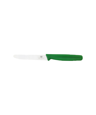 Nóż kuchenny ząbkowany zielony 10,5 cm