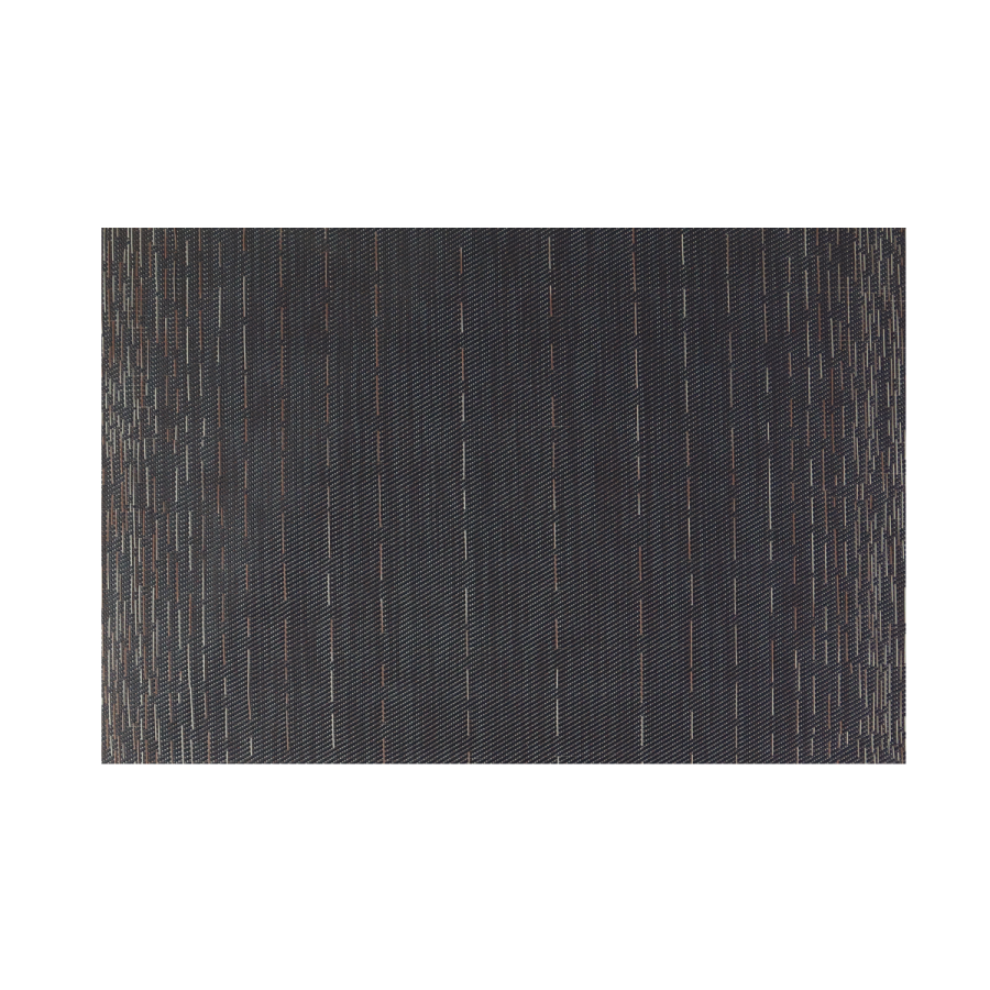 Mata stołowa pleciona dwustronna beżowo-czarna 45 x 30 cm