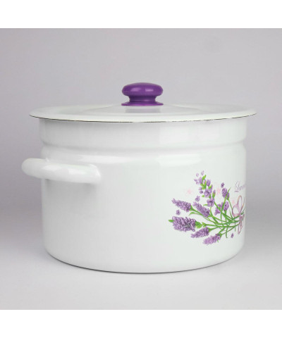 Garnek emaliowany LAWENDA 9l-Emalia Rybnik