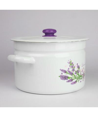 Garnek emaliowany LAWENDA 9l-Emalia Rybnik