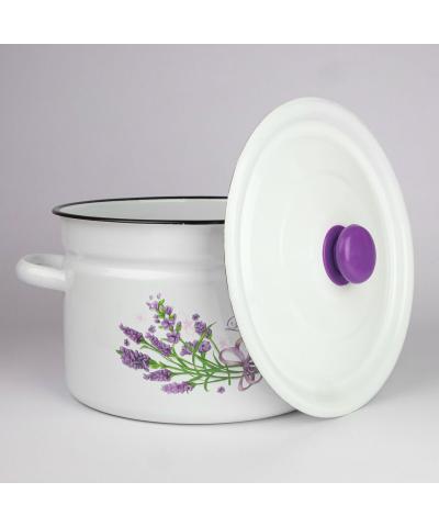 Garnek emaliowany LAWENDA 9l-Emalia Rybnik