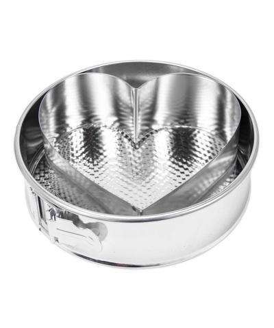 Tortownica okrągła z wkładem serce 24 cm Pro-Drut - 1