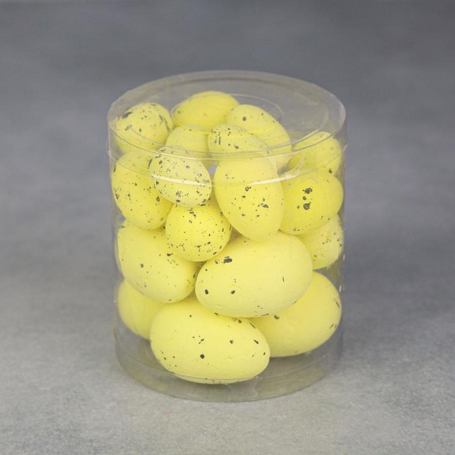 Zestaw jajek styropianowych żółte nakrapiane 24 szt Top Gifts - 1
