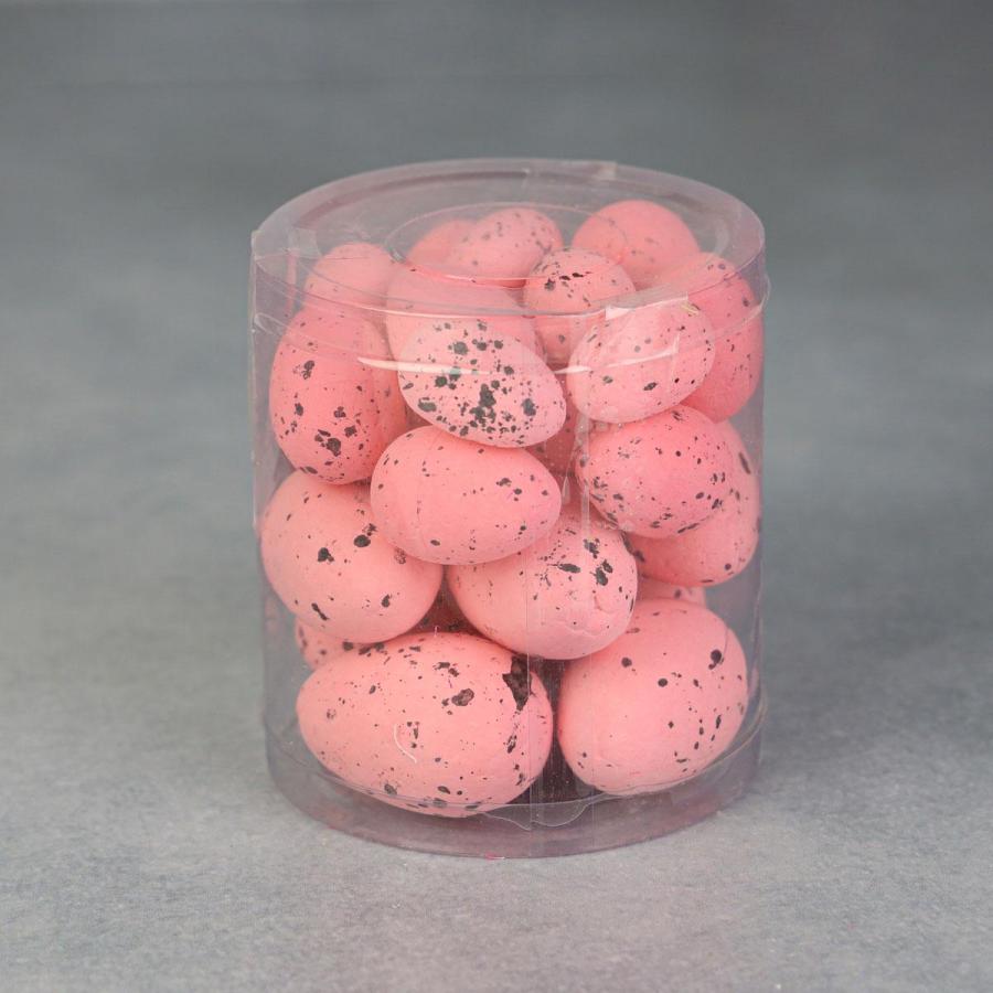 Zestaw jajek styropianowych różowe nakrapiane 24 szt Top Gifts - 1