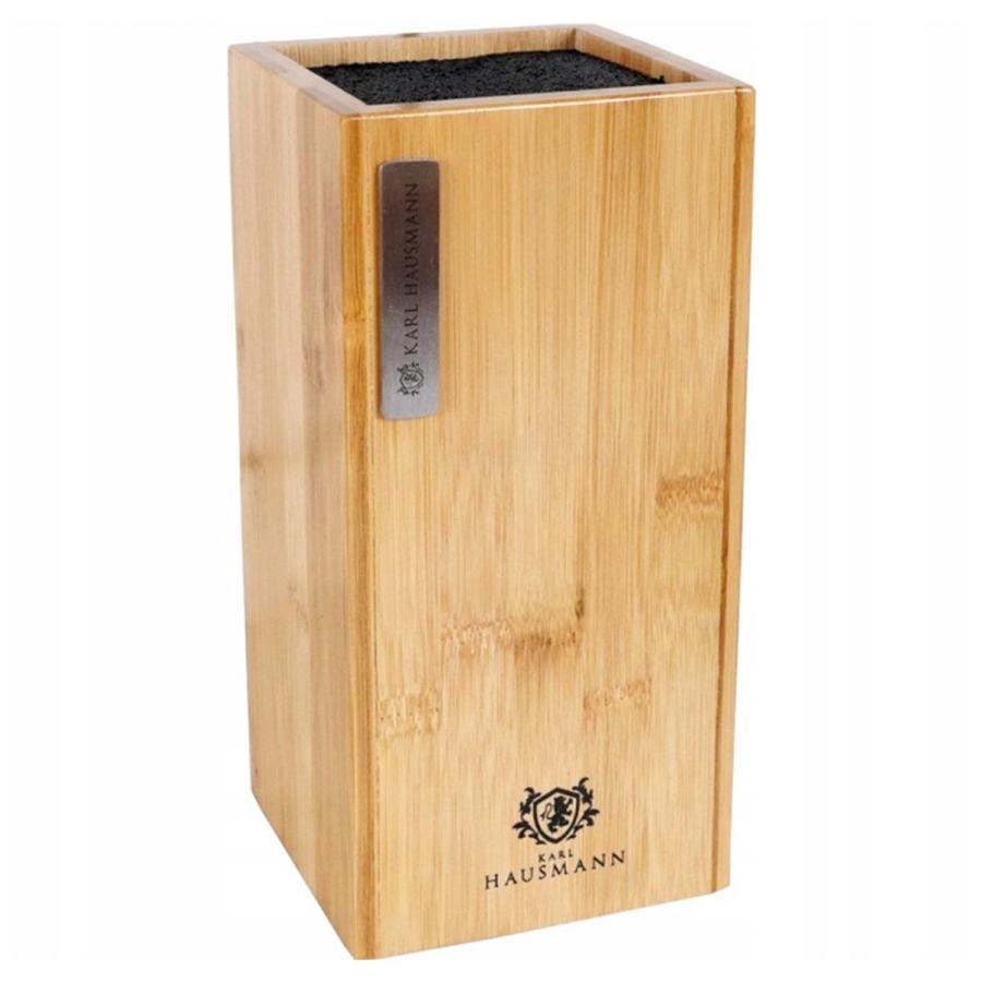 Bambusowy blok na noże kuchenne 10,8x10,8x23 cm-Karl HAUSMANN