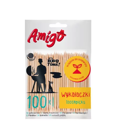 Wykałaczki AMIGO 100 sztuk-