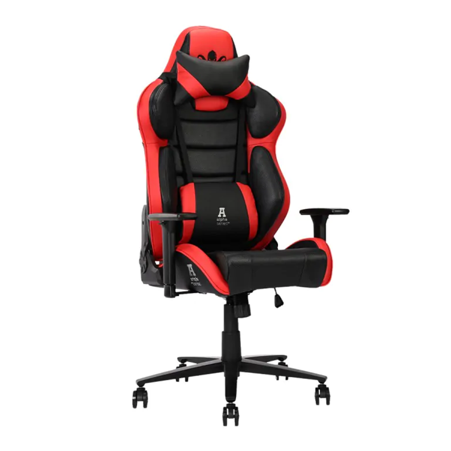 Fotel gamingowy gracza krzesło obrotowe KRAKEN FORKIS czerwono-czarny-KRAKEN