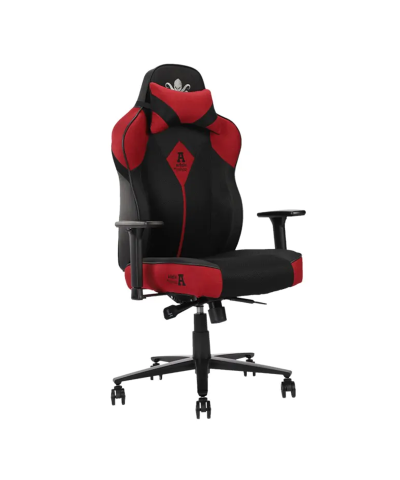 Fotel gamingowy gracza krzesło obrotowe KRAKEN FORKIS ciemny czerwono-czarny-KRAKEN