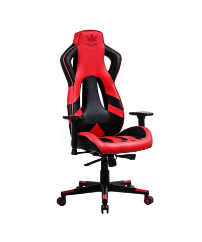 Fotel gamingowy gracza krzesło obrotowe KRAKEN ALHPA czarno-czerwony-KRAKEN