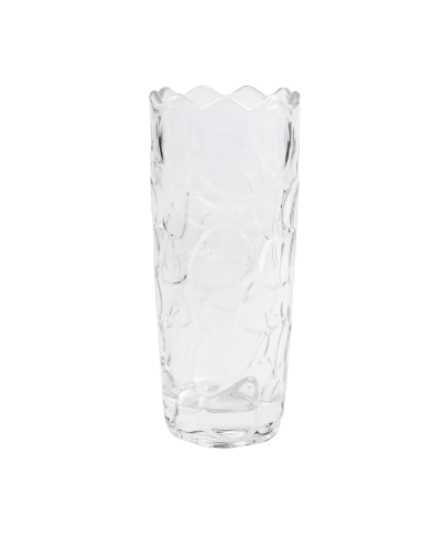 Wazon szklany 20 cm z motywem bąbelków  - 1