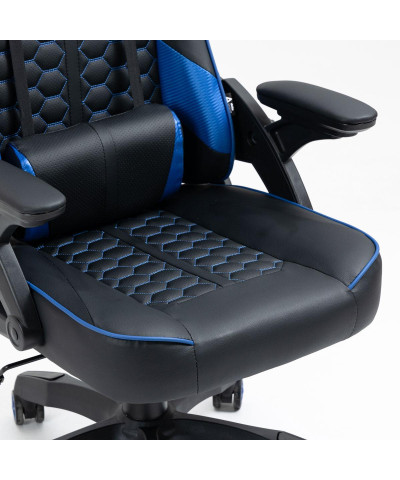 Fotel gamingowy gracza krzesło obrotowe KRAKEN FEYTON czarno-niebieski-KRAKEN