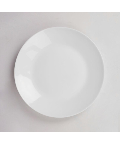 Komplet talerzy ze szkła hartowanego Classic 18-elementowy biały-PRYMUS AGD