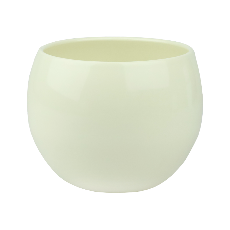 Osłonka ceramiczna kula kremowa 20 cm  - 1