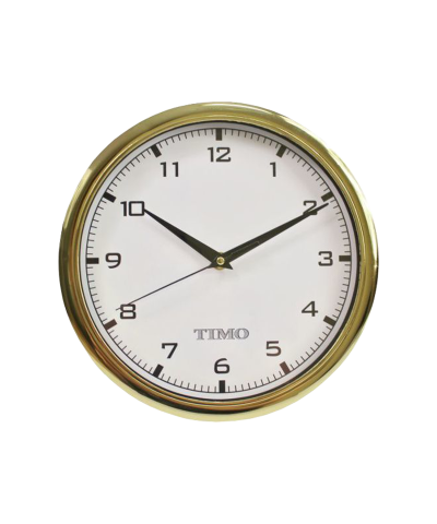 Zegar ścienny TIMO 30 złoty 26cm-