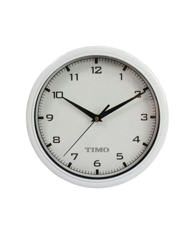 Zegar ścienny TIMO 29 biały 26cm-