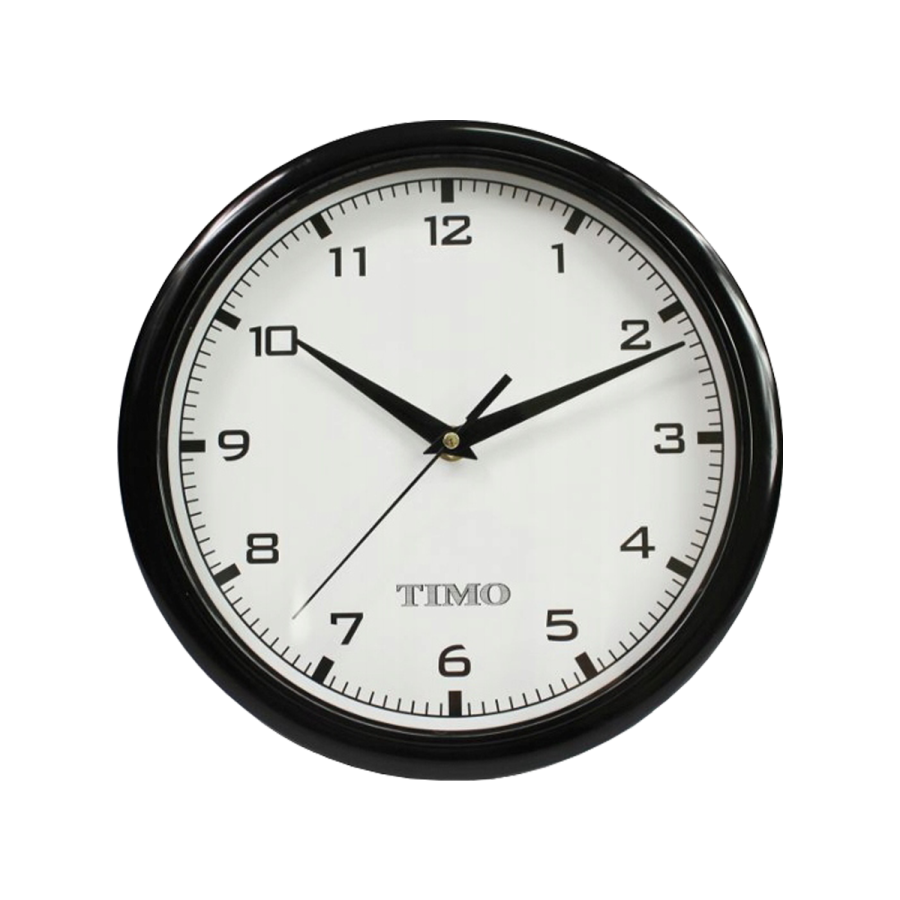 Zegar ścienny TIMO 29 czarny 26cm-