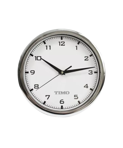 Zegar ścienny TIMO 30 srebrny 26cm-