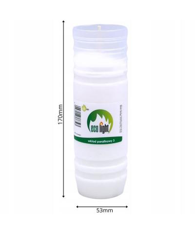 Wkład do znicza ECO light czas palenia 3 dni-