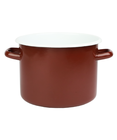 Garnek emaliowany bordowy 5,5l-Emalia Rybnik