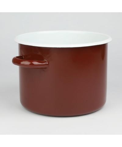 Garnek emaliowany bordowy 5,5l-Emalia Rybnik
