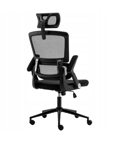 Fotel biurowy fotel obrotowy FINTO czarny-KRAKEN