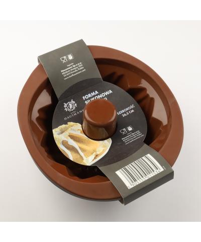 Forma silikonowa KHT40 okrągła do pieczenia babki 26,5 cm-